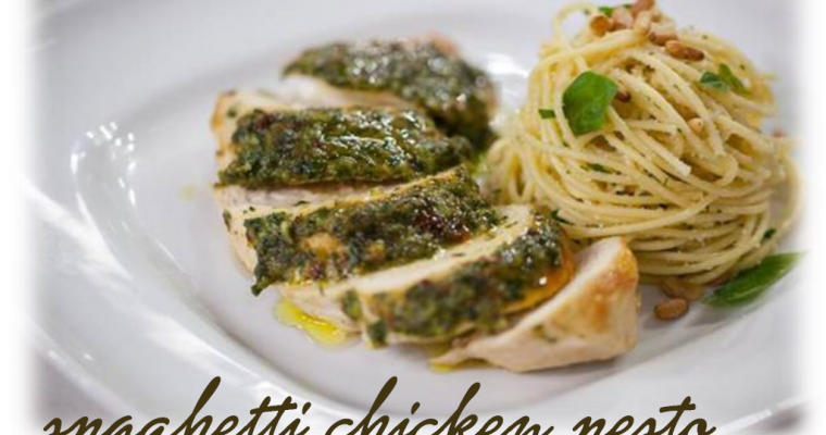 Spaghetti Chicken Pesto